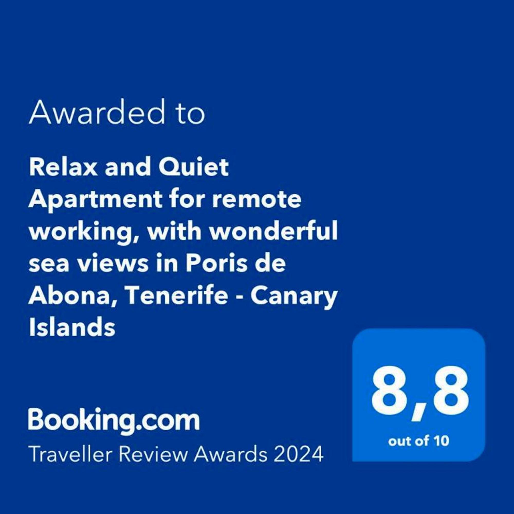 Relax And Quiet Apartment For Remote Working, With Wonderful Sea Views In Poris De Abona, Tenerife - Canary Islands 外观 照片